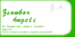 zsombor angeli business card